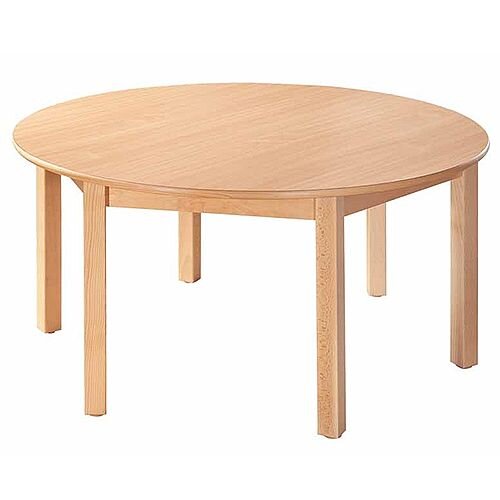 Round Primary School Table Beech Natural 120cm Diameter 71cm High Tc97100 Huntoffice Ireland Round Primary School Table Beech, Round School Table