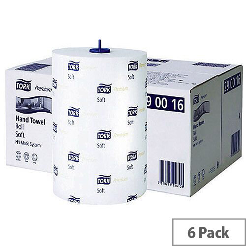 Tork Matic Soft Paper Hand Towels Roll 100m White (6 Rolls) 290016 Tork Matic Soft Paper Hand Towels Roll 100m White (6 Rolls) 290016