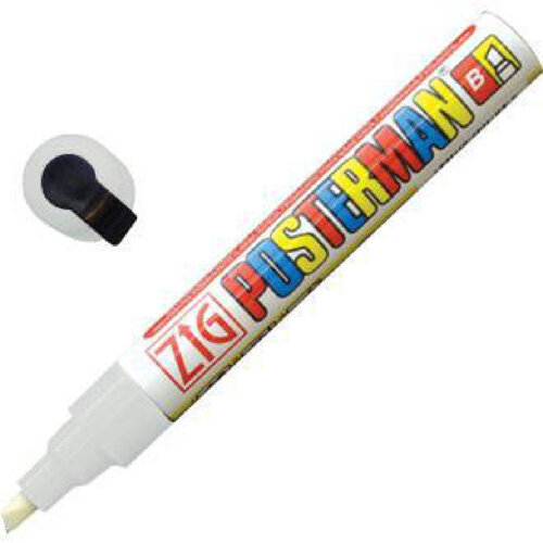 Securit White Chalk Marker 6mm Tip