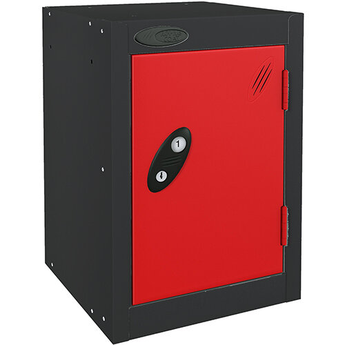 Probe Quarto 1 Door Locker Cam Lock ACTIVECOAT W305xD460xH480mm Black Body Red Door 7 Year Warranty