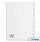 1-15 Index Plastic Multipunched A4 White 5 Star