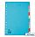 Elba Extra Wide A4 File Dividers Assorted Colours 100080807