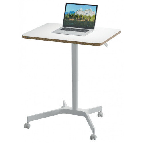 Leitz Ergo Small Manual Height Adjustable Sit Stand Desk 114cm Height x 80cm Width x 60cm Depth