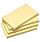 5 Star Re-Move Recycled Notes Repositionable Pad of 100 Sheets 76x127mm Yellow [Pack 12]