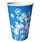 7oz Aqua Swirl Paper Water Cups Disposable & Recyclable Pack of 100