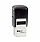 COLOP Printer Q 17 square custom text Pre-Inked Rubber Stamp Black Ink Black Handle