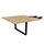 Prestige Central Extension For Prestige Meeting Table Seats 4 People 1400x1400x735mm - Nebraska Top And A Metal Arch Ribbon Black Leg