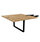 Prestige Central Extension For Prestige Meeting Table Seats 4 People 1400x1400x735mm - Timber Top And A Metal Arch Ribbon Black Leg