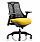 Flex Task Operator Office Chair Black Frame Black Back Sunset Yellow Seat