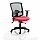 Portland II Mesh Back Task Operator Office Chair II Cherry Red