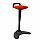 Spry Sit-Stand Stool Black Frame Fabric Seat Pimento Rustic Orange