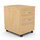 Mobile Filing Pedestal 2-Drawer Beech  - Universal Storage Can Be Used Alone Or Accompany The Switch, Komo or Ashford Ranges