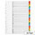 A-Z Index A4 Multi-Punched 20-Part Reinforced White Multi-Colour Tabbed Q-Connect KF01523