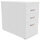 Filing Pedestal Desk-High 3-Drawer 800mm Deep White  - Universal Storage Can Be Used Alone Or Accompany The Switch, Komo or Ashford Ranges
