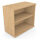 Low Bookcase With Adjustable Shelves & Floor-leveller Feet W800xD420xH725mm 18mm Panel Beech  - Universal Storage Can Be Used Alone Or Accompany The Switch Komo or Ashford Ranges