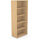 Tall Bookcase with Adjustable Shelves and Floor-leveller Feet W800xD420xH1850mm 18mm Panel Beech  - Universal Storage Can Be Used Alone Or Accompany The Switch Komo or Ashford Ranges