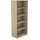 Tall Bookcase With Adjustable Shelves and Floor-leveller Feet W800xD420xH1850mm 18mm Panel Urban Oak  - Universal Storage Can Be Used Alone Or Accompany The Switch Komo or Ashford Ranges