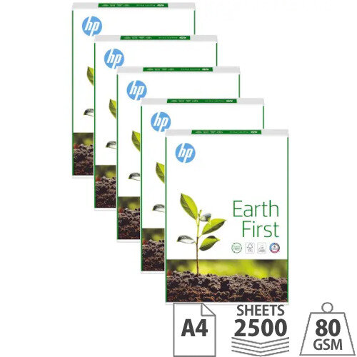 HP Earth First 80gsm A4 Copier Paper White Box of 2500 Sheets CHP140