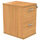 Core Filing Cabinet 2 Drawers Office Storage Unit Norwegian Beech