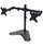 Manhattan TV & Monitor Mount, Desk, Double-Link Arms, 2 screens, Screen Sizes: 10-27 Inches, Black, Stand Assembly, Dual Screen, VESA 75x75 to 100x100mm, Max 8kg (each), Lifetime Warranty, Freestanding, 8 kg, 33 cm (13 Inches), 81.3 cm (32 Inches), 100 x 