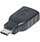 Manhattan USB-C to USB-A Adapter, Male to Female, 5 Gbps (USB 3.2 Gen1 aka USB 3.0), Equivalent to Startech USB31CAADG, SuperSpeed USB, Black, Lifetime Warranty, Polybag, USB C, USB A, Black