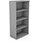 Medium Tall Bookcase with Adjustable Shelves and Floor-leveller Feet W800xD420xH1490mm 18mm Panel Grey  - Universal Storage Can Be Used Alone Or Accompany The Switch Komo or Ashford Ranges