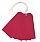 Q-Connect Strung Tag 120x60mm Red Pack of 1000 KF01627