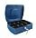 Q-Connect Standard 10 Inch Key Lock Cash Box Blue