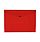 Q-Connect A4 Envelope Wallet, Plastic, Transparent, Red (Pack of 12) - Durable and Colourful Document Storage
