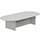 Kito W5000mmxD1400mm Grey D-End Boardroom Table With Panel Leg Base - 14-16 Person Seating Capacity