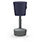 Mickey Ergonomic Height Adjustable Sit Stand Stool - Pouffe with Navy Fabric Seat & Plastic Grey Base & Frame - Seat Adjusts from 570-900m with Swivel & Tilt Function Perfect for use with Sit Stand Desks
