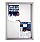 Franken Display Case ECO Outdoor Magnetic Whiteboard 4 x A4 SK4SE