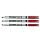 Stabilo Red Sensor Fineliner Pens Pack of 10