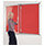 Standard Tamperproof Noticeboard Silver/Red Aluminium/Plastic/Fabric H xW mm: 1200x2400