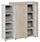Auttica Wardrobe Cupboard Madrid Oak & Grey W1530xD450xH1520mm