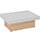 Auttica 800mm Coffee Table with Light Grey Top & Beech Base