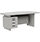 Grand Executive Office Desk With Left Side Drawers 1800mm Grey