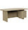 Grand Executive Office Desk With Right Side Drawers 1800mm Urban Oak