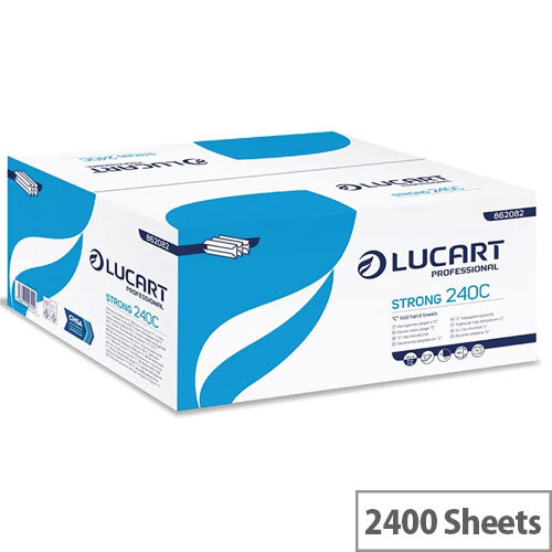 Whitebox C-Fold Paper Hand Towels 2 Ply White 15 packs of 160 hand towels Sleeves (2400 Sheets) WX43095