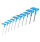 BlueSpot Tools Metric T-Handle Hex Key Set, 10 Piece