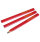 Faithfull Carpenter's Pencils - Red / Medium (Pack 3)