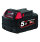 Milwaukee M18 B5 REDLITHIUM-ION Slide Battery Pack 18V 5.0Ah Li-ion