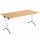 One Union Rectangular Folding Table 1600 X 800 Beech/Chrome