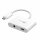 j5create JCA122 USB-C® to 3.5mm Audio Adapter with Power Delivery, Black