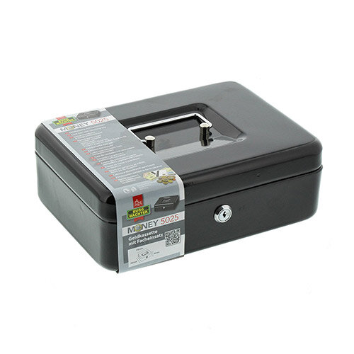 Burg Wachter  Cash Box 10" Black Key Lock H90 x W250 x D180mm