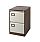 2-Drawer Filing Cabinet Coffee & Cream Jemini By Bisley -  For Foolscap Suspension Filing - Lockable - 5 Year Warranty