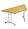 Folding Table Trapezoidal Chrome Legs 25mm Top W1500xD750xH725mm Urban Oak Morph Fold