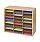 Safco Mailroom Sorter Oak 24 Compartment Literature Organiser 