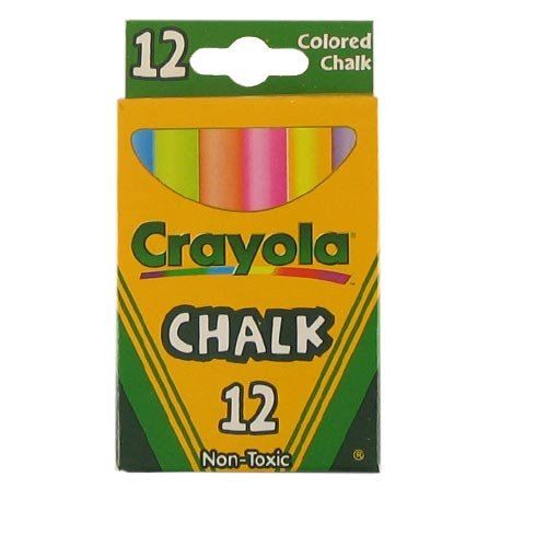 Crayola Coloured Chalk Assorted Anti Dust 12 Sticks Hunt Office Ireland