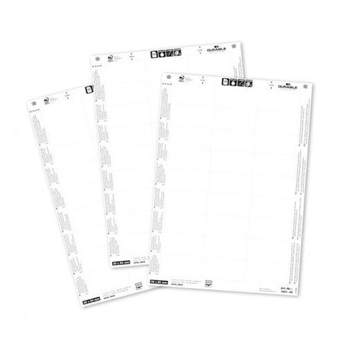 Durable BADGEMAKER A6 Badge Insert Sheets White 1 x Pack of 80 Hunt